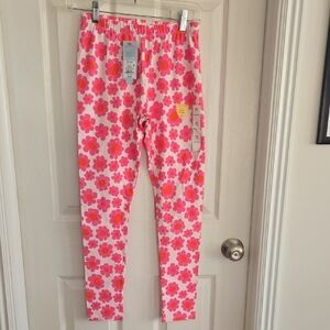 Cat & Jack Pink and Orange Floral Leggings